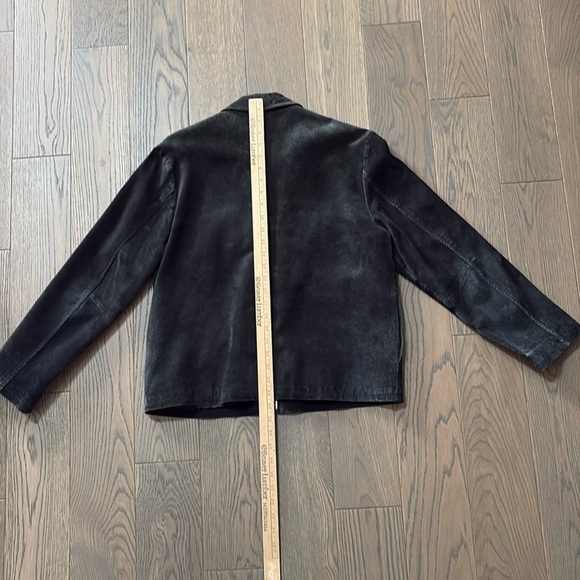 Women’s Vintage Black Bomber-Style Lined Jacket - Picture 2 of 6
